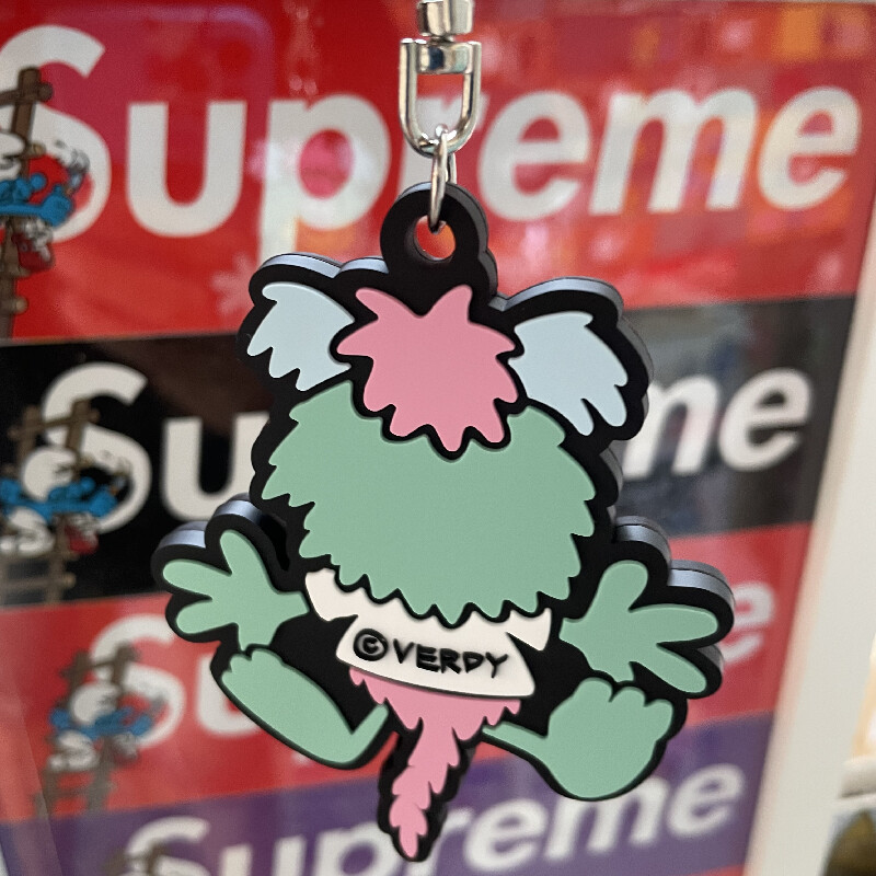 Girls Don't Cry Verdy Monster Stay Home Pvc Keychain Backpack