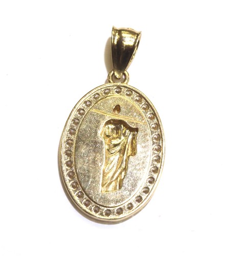 14K Yellow gold Jesus Religious cross pendant 4.0g catholic CZ Cubic Zirconia - Imagen 9 de 9