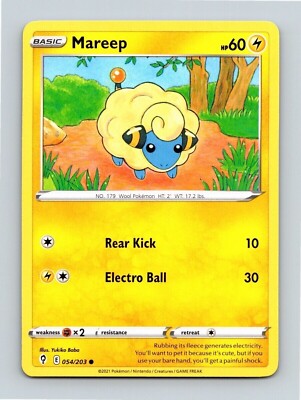 Mareep 054/203 Regular Common Evolving Skies Pokemon Trading Card