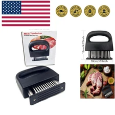 Chef-Grade Meat Tenderizer with 48 Stainless Steel Blades - Effortless Cooking