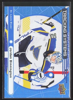 2025-26 Upper Deck Jordan Binnington Tracking Systems #TS-25 St. Louis Blues