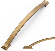 Amerdeco 10 Pack Antique Brass Cabinet Pulls 7.5 Inch (192mm) Hole Center Drawer