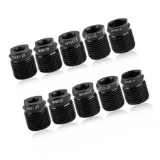 10PC Gear Shift Adapter Kit, Shift Knob Thread Adapters, Compatible with M8x1...