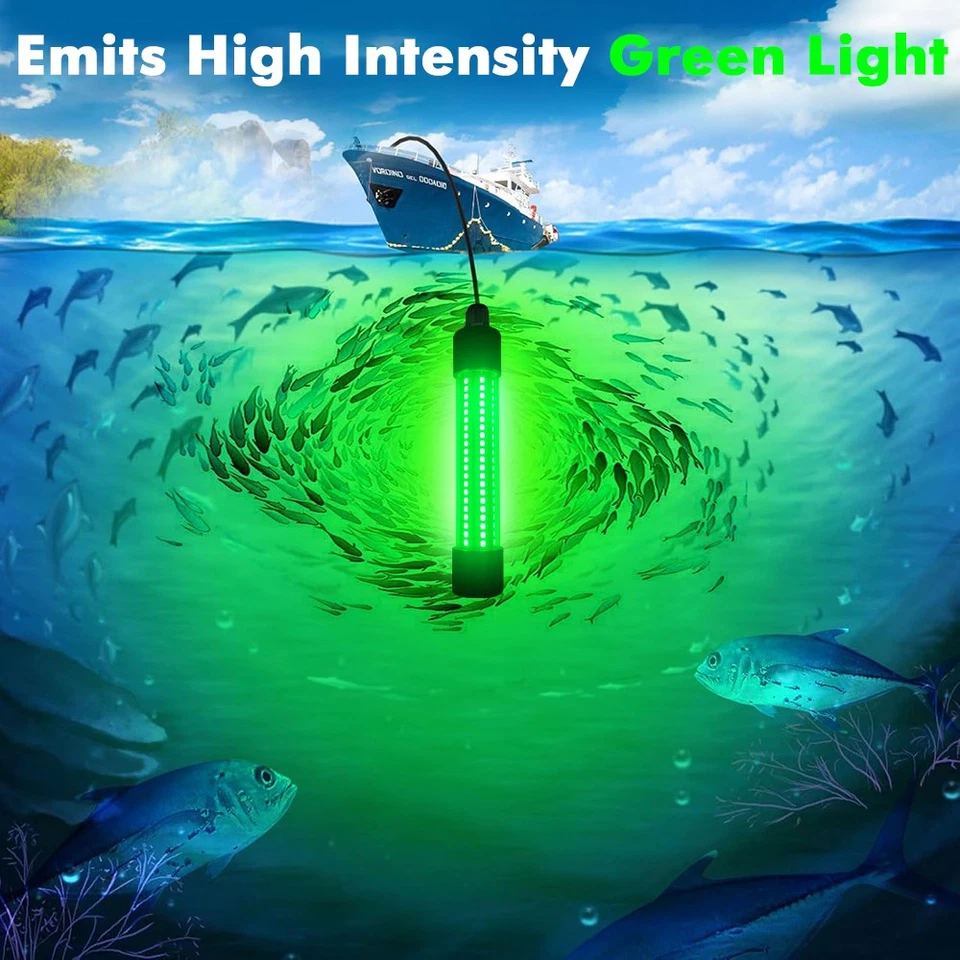 12V LED 120000Lumens GREEN UNDERWATER SUBMERSIBLE WATERPROOF NIGHT FISHING LIGHT - Image 4 of 4