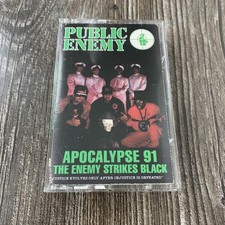 Vintage Public Enemy Cassette Tape Apocalypse 91 Enemy Strikes Black Rap Album