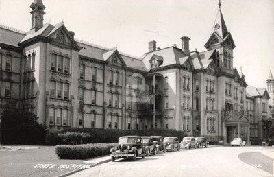State Hospital Traverse City MI Michigan RPPC Photo Postcard COPY