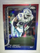 2025 Topps Chrome Football #73 Kenny Clark Red White Blue Refractor COWBOYS