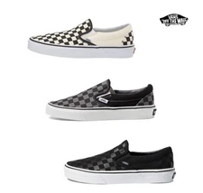 Vans Classic Slip On New in a Box Unisex Skate Shoes Checkerboard Canvas