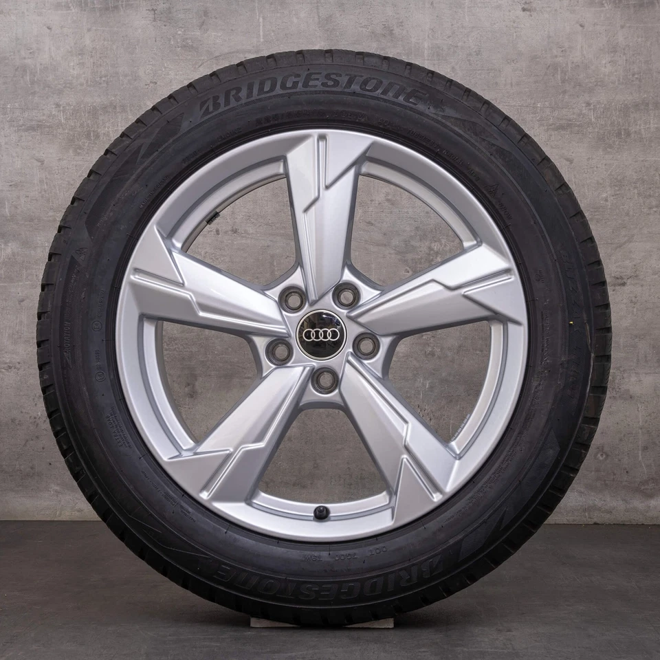 Audi A6 Winterräder 18 Zoll 4K C8 Felgen 4K0601025CE silber glanz - Bild 2 von 4
