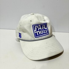 Adidas Par Three Golf White Cap With Strap Youth