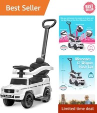 3-in-1 Mercedes G-Wagon: Toddler Stroller  Ride-On with Storage  Safety Guards
