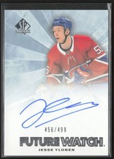 2021-22 UD SP Authentic Jesse Ylonen RFWA-JY Future Watch Retro /499 RC Auto