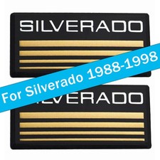 2pcs For 88-98 Silverado Side Roof Pillar Cab Emblem Badge Nameplate Gold 2pcs For 88-98 Silverado Side Roof Pillar Cab Emblem Badge Nameplate Gold
