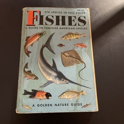 1956 Fishes Golden Nature Guide HC Baker Shoemaker 278 Species Fish Color VTG