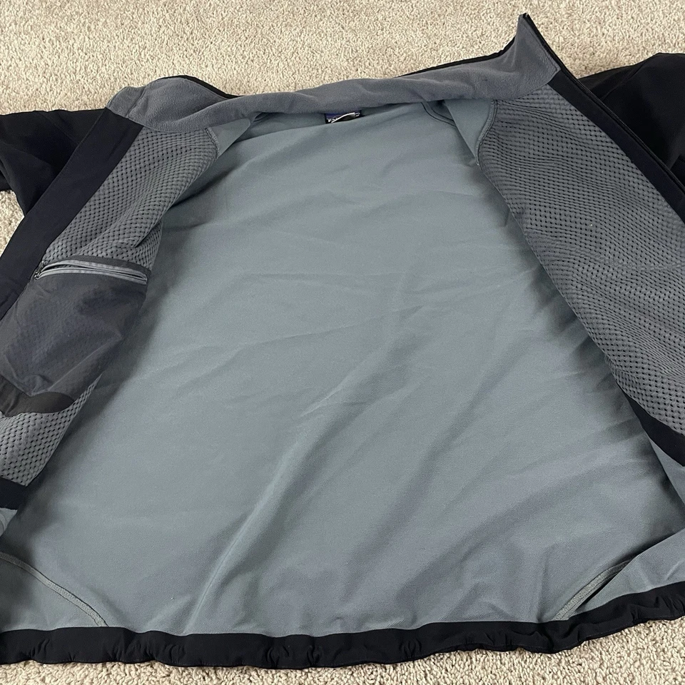 Chaqueta Patagonia Para Hombre XL Super Guía Uniforme Softshell Cremallera Completa Negra Gorp R1 Foto 4 de 4