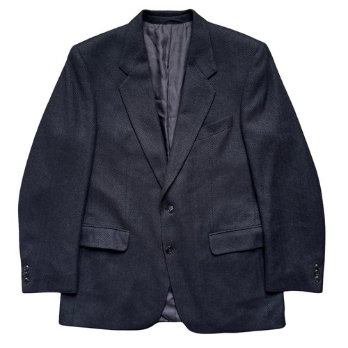 Blazer Traje Chaqueta Loro Piana Ritex Cachemira Azul Negro Para Hombre 42R