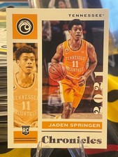 2021 Panini Chronicles Draft Picks Basketball Jaden Springer-#20 RC. Tennessee U