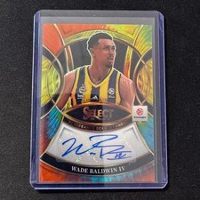 🐙ZG 2025-26 PANINI SELECT EUROLEAGUE TYE-DIE AUTO WADE BALDWIN IV /25