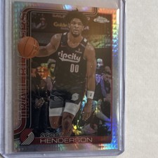 Topps 2025-26 Chrome Scoot Henderson Portland Trail Blazers Card #166