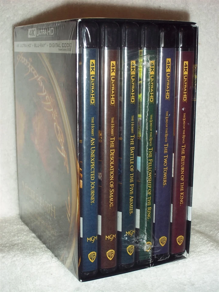 Middle Earth 6-Film Collection EXTENDED EDITION (4K/Blu-ray, 2025, 30-Disc) NEW - Immagine 4 di 4