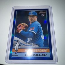 2025 Topps Heritage High Number Ryan Bergert RC BLUE CHROME refractor /150 #537