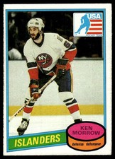 1980-81 O-Pee-Chee Vintage OPC Rookie RC Ken Morrow Rookie New York Islanders #9