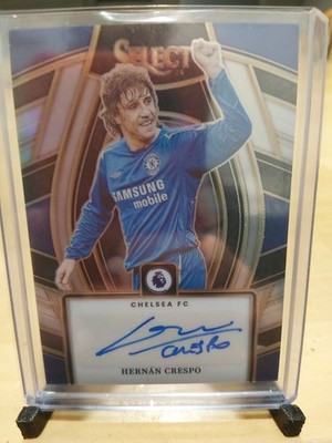 2023-24 Panini Select Premier League Select Signatures Hernan Crespo #SS-HC (AU)