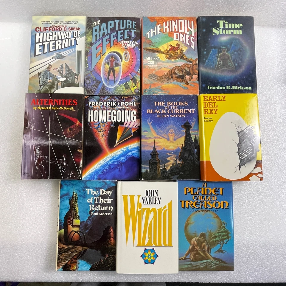 Sci-Fi Lot 11 Hardcovers Simak, Pohl, Varley, Card, Anderson - VG BCE - Image 2 of 4