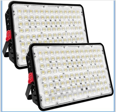 Indmird 2 Pack 400W Led Outdoor Floodlight Wiring Type