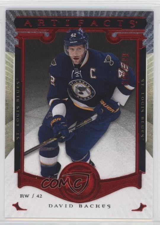 2015-16 Upper Deck Artifacts Ruby /399 David Backes #27 2l0