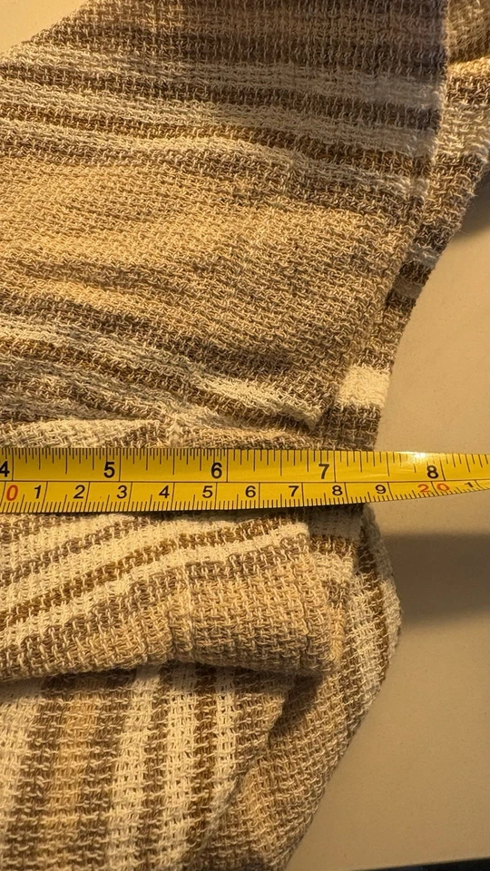 Shorts de malha listrado Plugg Co masculino M 32-34 cintura elástica algodão costura interna 6,5” - Imagem 4 de 4