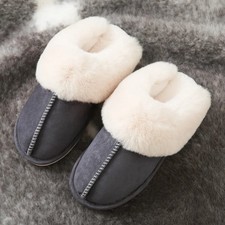 Men Winter New Cotton Slippers Outdoor Warm Indoor Bedroom Cotton Plush