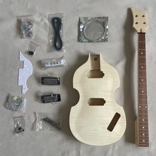 4-String DIY BB2 Electric Guitar Bass Kit Maple Neck Mahogany Body BB2