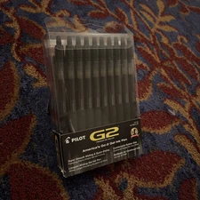 20 Pilot G2 Premium Gel Ink Pens Fine Point  BLACK INK FINE POINT 0.7MM BULK