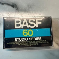 BASF 60 Studio Series Blank Cassette Tape Sealed