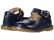 FootMates Z17104 Allie Girls Navy Leather Mary Jane Shoes Size 8 M