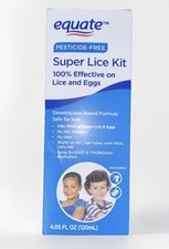 Equate Super Lice Kit Pesticide Free Lice and Eggs Treatment Spray 4.05 fl oz