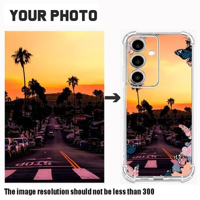 Custom Gestaltete Fotohülle für Samsung S25 FE S24 S23 S22 A56 A36 A17 TPU-Case
