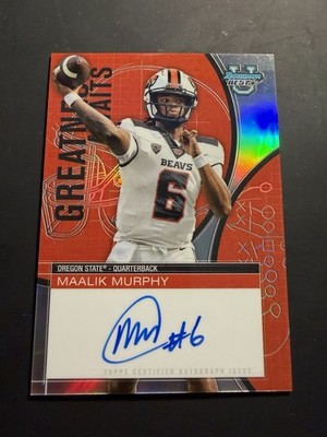 2025 Bowman Best University Maalik Murphy Greatness Awaits Auto #GA-MAM Beavers