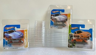 10x Protector Case Hot Wheels Short Card Blisterverpackung NO CAR!
