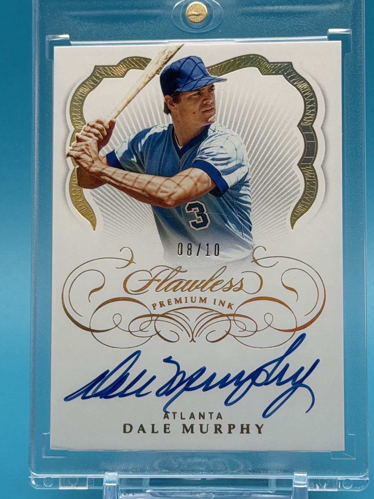 2020 Panini Flawless - Premium Ink Dale Murphy #PI-DM On Card Auto #08/10 view 1