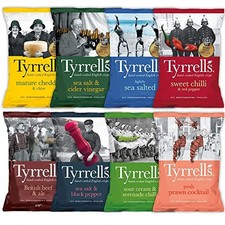 Tyrrells Hand Cooked Crisps - 24 x 40g | Available in various flavours
