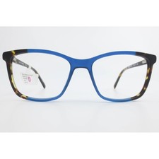 Bio Eyes BE256 Tulip LBLUT Blue Tortoise Square Eyeglasses Frames 55-17-145