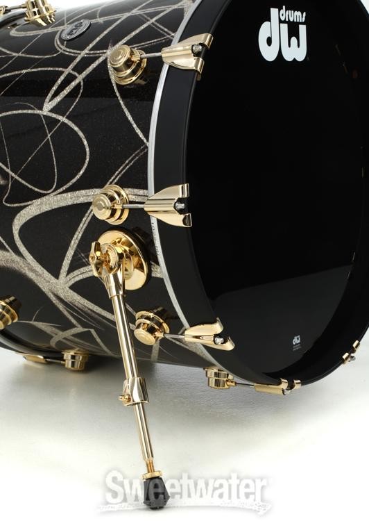 DW Collector's Series Maple 7-piece Shell Pack - Smoke Glass Contrails ...