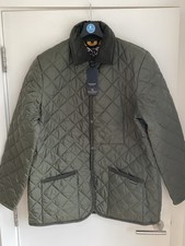 Lavenham Denham Men’s Quilted Jacket Size XL Olive Green Bnwt