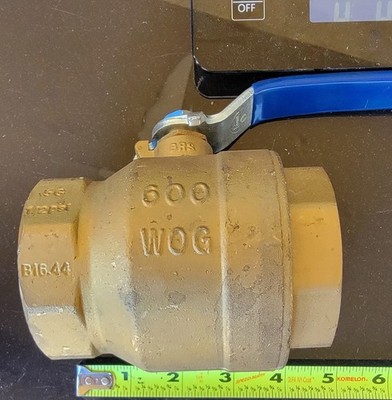 Milwaukee Ultra Pure 2 '' 600 WOG Chrome ball Brass Valve