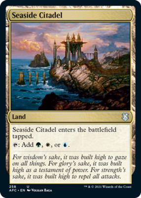 Seaside Citadel~258~NM~(AFC) - Adventures in the Forgotten Realms Commander~MTG