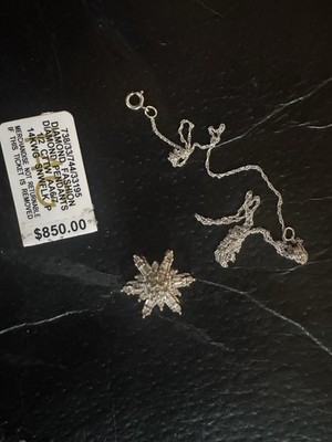 Diamond Pendant 1/2 CTTW AA6/7 Snowflake   14KWG