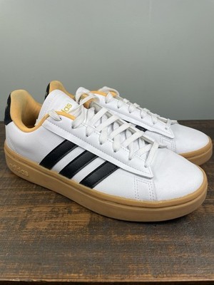 Adidas Grand Court Women s Shoes Alpha White Flash Orange Size US 7