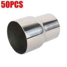 50PCS 2.5" OD to 3" OD Exhaust Pipe Component Reducer Adapter Connector Polished